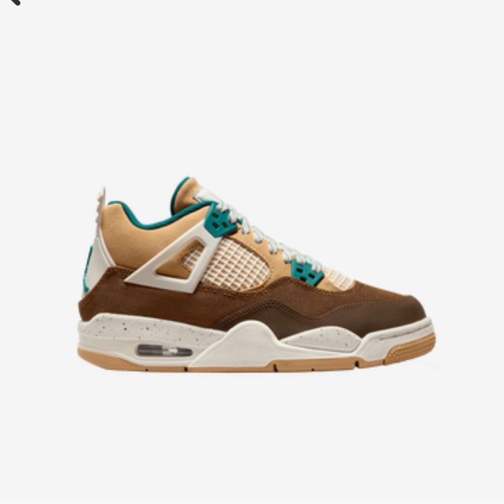 Retro Jordan four cacao with teal